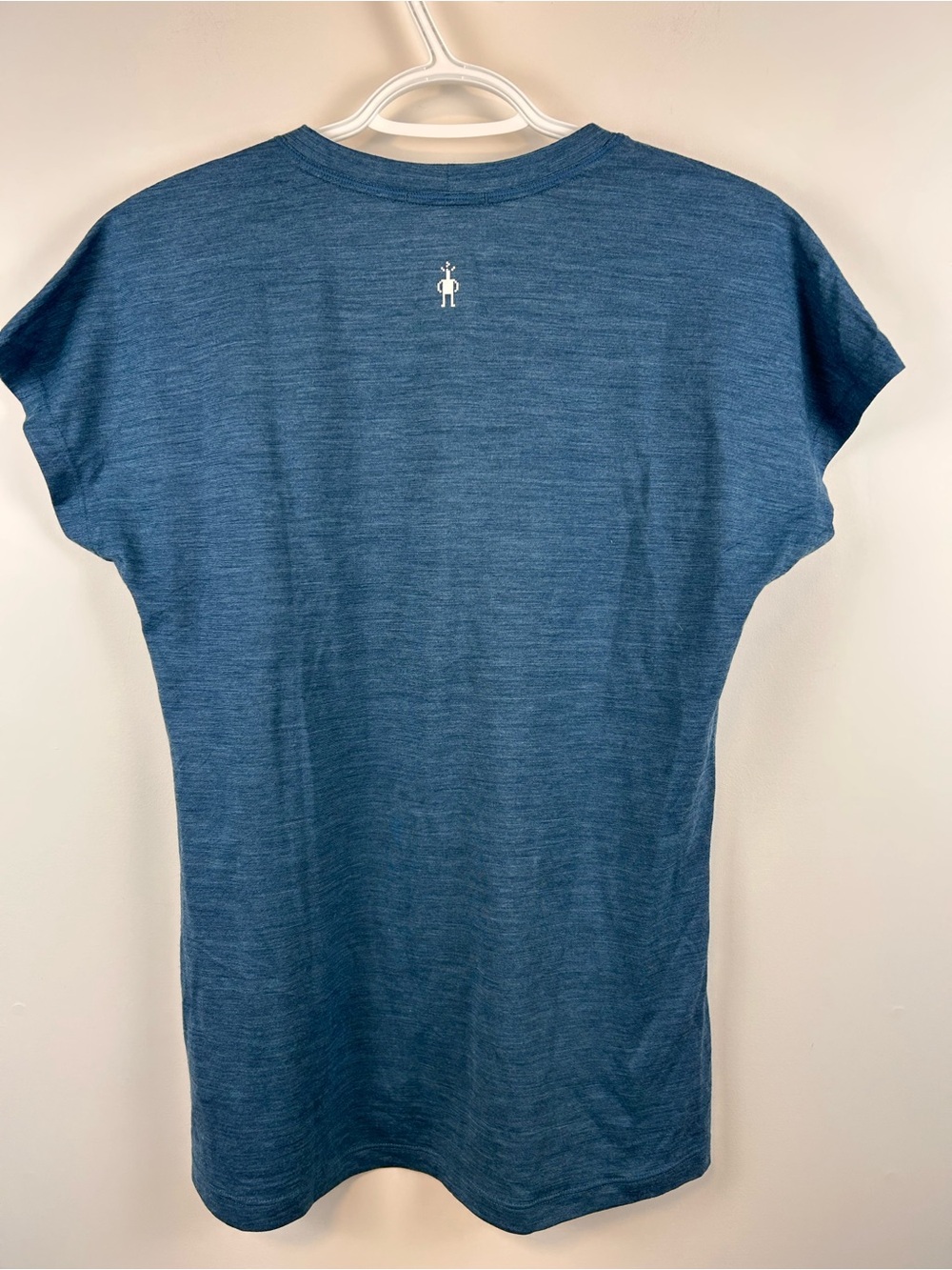 Smartwool Merino 150 Sport Women’s V-Neck Logo Tee Blue Size M - Picture 2 of 6